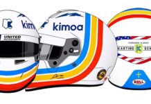 Раскраска шлема Алонсо для «Дайтоны 24» Fernando Alonso