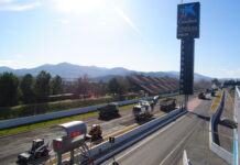 На трассе в Барселоне меняют асфальт Circuit de Barcelona-Catalunya