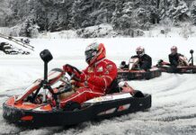 Кими Райкконен на зимнем картинге