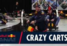 Риккардо и Ферстаппен гоняются на базе Red Bull