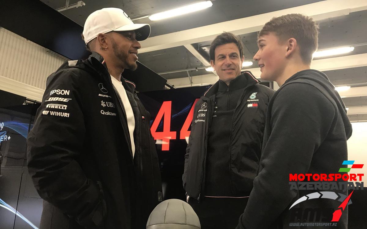 Lewis Hamilton, Toto Wolff, Billy Monger