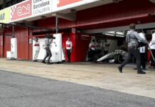 Sauber проводит съемочный день в Барселоне