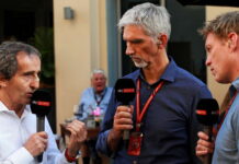 Деймон Хилл и Дэвид Брэбэм дают советы Риккардо Alain Prost, Damon Hill, Simon Lazenby