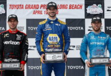 Росси выиграл в Лонг-Бич и стал лидером зачета IndyCar Alexander Rossi