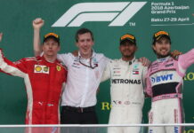 Азербайджан-2018: Гонка Lewis Hamilton, Kimi Raikkonen, Sergio Perez