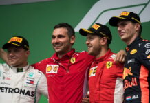 Канада-2018: Гонка Valtteri Bottas, Sebastian Vettel, Max Verstappen