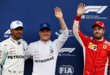 Австрия-2018: Квалификация Lewis Hamilton, Valtteri Bottas, Sebastian Vettel