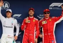 Германия-2018: Квалификация Valtteri Bottas, Sebastian Vettel, Kimi Raikkonen