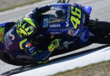 Росси показал лучшее время в последней тренировке в Брно Valentino Rossi