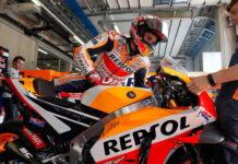 Гонщики вновь не смогли улучшить время круга из-за мокрой трассы Marc Marquez