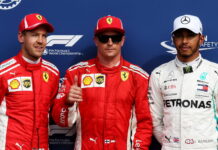 Италия-2018: Квалификация Sebastian Vettel, Kimi Raikkonen, Lewis Hamilton