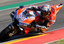 Четыре гонщика на Ducati стали быстрейшими в первой тренировке Гран При Арагона Andrea Dovizioso