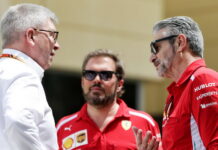 Браун: «Ferrari нужно сплотиться и достойно завершить сезон» Ross Brawn, Gino Rosato, Maurizio Arrivabene