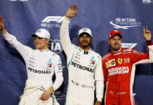 Абу-Даби-2018: Квалификация Valtteri Bottas, Lewis Hamilton, Sebastian Vettel