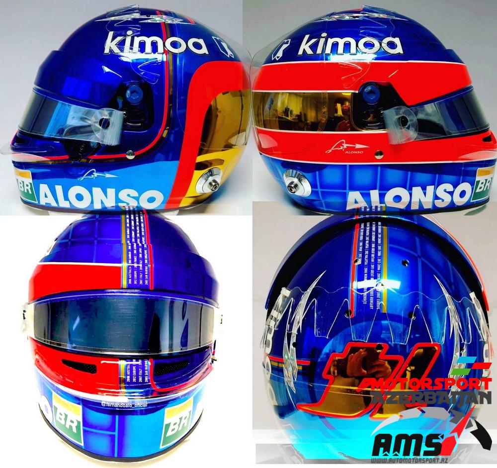 Fernando Alonso, helmet