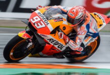 Ливень прервал первую тренировку в Валенсии, Маркес быстрейший Marc Marquez