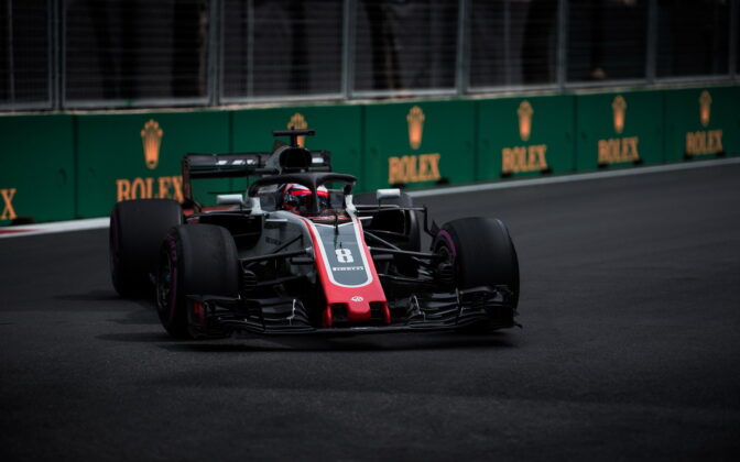 Romain Grosjean (FRA) Haas F1 Team. 27.04.2018. Formula 1 World Championship, Rd 4, Azerbaijan Grand Prix, Baku Street Circuit, Azerbaijan, Practice Day. - www.automotorsport.az, EMail: info@automotorsport.az - copy of publication required for printed pictures. Every used picture is fee-liable. © Copyright: automotorsport.az