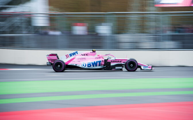 Esteban Ocon (FRA) Force India. 28.04.2018. Formula 1 World Championship, Rd 4, Azerbaijan Grand Prix, Baku Street Circuit, Azerbaijan, Qualifying Day. - www.automotorsport.az, EMail: info@automotorsport.az - copy of publication required for printed pictures. Every used picture is fee-liable. © Copyright: automotorsport.az