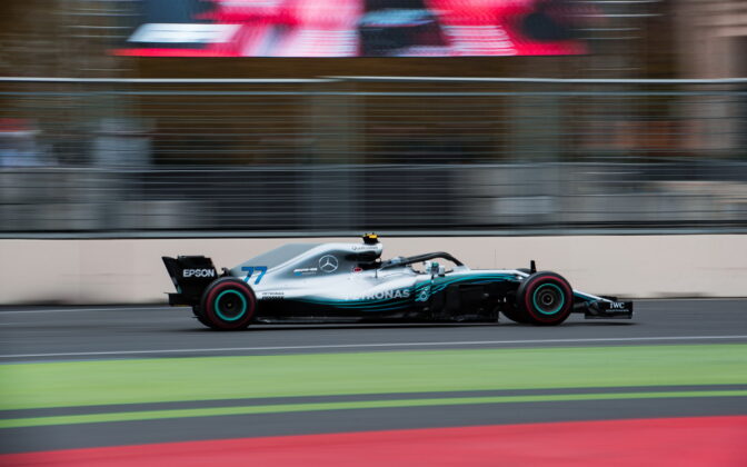Valtteri Bottas (FIN) Mercedes AMG Petronas Motorposrt. 29.04.2018. Formula 1 World Championship, Rd 4, Azerbaijan Grand Prix, Baku Street Circuit, Azerbaijan, Race Day. - www.automotorsport.az, EMail: info@automotorsport.az - copy of publication required for printed pictures. Every used picture is fee-liable. © Copyright: automotorsport.az