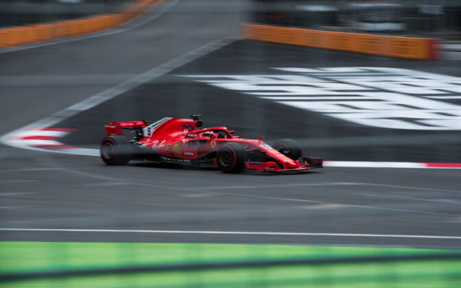 Sebastian Vettel (GER) Scuderia Ferrari. 29.04.2018. Formula 1 World Championship, Rd 4, Azerbaijan Grand Prix, Baku Street Circuit, Azerbaijan, Race Day. - www.automotorsport.az, EMail: info@automotorsport.az - copy of publication required for printed pictures. Every used picture is fee-liable. © Copyright: automotorsport.az