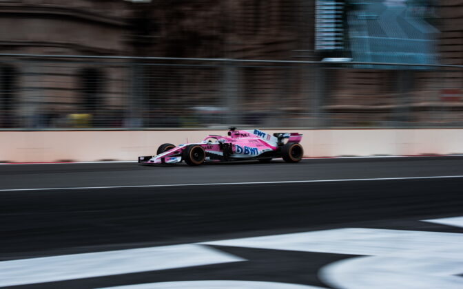 Sergio Perez (MEX) Force India F1 Team. 29.04.2018. Formula 1 World Championship, Rd 4, Azerbaijan Grand Prix, Baku Street Circuit, Azerbaijan, Race Day. - www.automotorsport.az, EMail: info@automotorsport.az - copy of publication required for printed pictures. Every used picture is fee-liable. © Copyright: automotorsport.az
