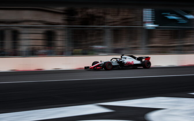 Romain Grosjean (FRA) Haas F1 Team. 29.04.2018. Formula 1 World Championship, Rd 4, Azerbaijan Grand Prix, Baku Street Circuit, Azerbaijan, Race Day. - www.automotorsport.az, EMail: info@automotorsport.az - copy of publication required for printed pictures. Every used picture is fee-liable. © Copyright: automotorsport.az