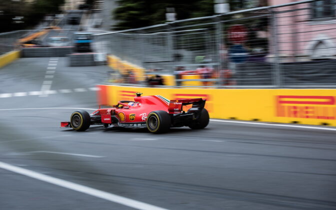 Kimi Raikkonen (FIN) Scuderia Ferrari. 29.04.2018. Formula 1 World Championship, Rd 4, Azerbaijan Grand Prix, Baku Street Circuit, Azerbaijan, Race Day. - www.automotorsport.az, EMail: info@automotorsport.az - copy of publication required for printed pictures. Every used picture is fee-liable. © Copyright: automotorsport.az