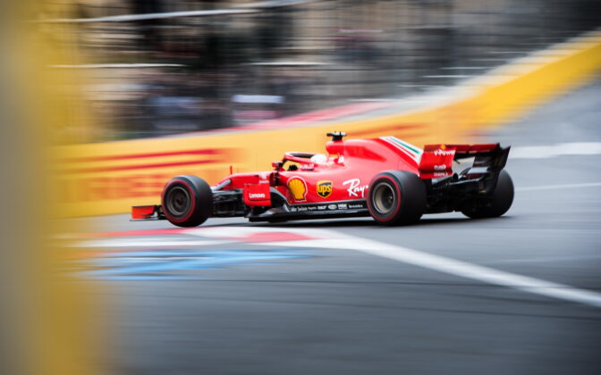 Sebastian Vettel (GER) Scuderia Ferrari. 29.04.2018. Formula 1 World Championship, Rd 4, Azerbaijan Grand Prix, Baku Street Circuit, Azerbaijan, Race Day. - www.automotorsport.az, EMail: info@automotorsport.az - copy of publication required for printed pictures. Every used picture is fee-liable. © Copyright: automotorsport.az