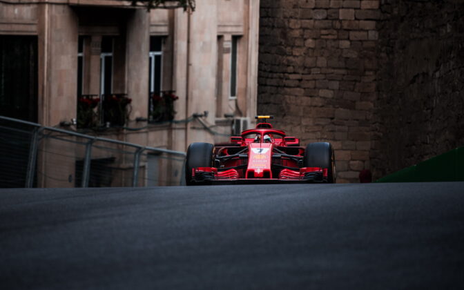Kimi Raikkonen (FIN) Scuderia Ferrari. 29.04.2018. Formula 1 World Championship, Rd 4, Azerbaijan Grand Prix, Baku Street Circuit, Azerbaijan, Race Day. - www.automotorsport.az, EMail: info@automotorsport.az - copy of publication required for printed pictures. Every used picture is fee-liable. © Copyright: automotorsport.az