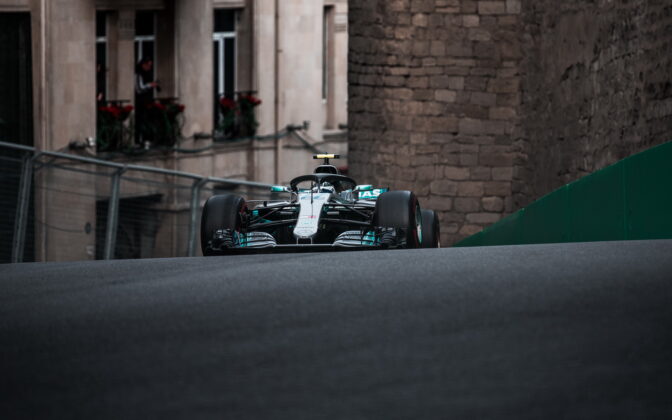 Valtteri Bottas (FIN) Mercedes AMG Petronas Motorposrt. 29.04.2018. Formula 1 World Championship, Rd 4, Azerbaijan Grand Prix, Baku Street Circuit, Azerbaijan, Race Day. - www.automotorsport.az, EMail: info@automotorsport.az - copy of publication required for printed pictures. Every used picture is fee-liable. © Copyright: automotorsport.az