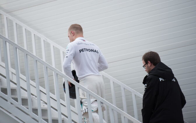 Valtteri Bottas (FIN) Mercedes AMG Petronas Motorposrt. 29.04.2018. Formula 1 World Championship, Rd 4, Azerbaijan Grand Prix, Baku Street Circuit, Azerbaijan, Race Day. - www.automotorsport.az, EMail: info@automotorsport.az - copy of publication required for printed pictures. Every used picture is fee-liable. © Copyright: automotorsport.az