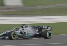 Первая обкатка Mercedes W10 в Сильверстоуне
