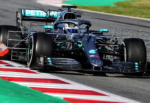 Боттас лидирует в первый день тестов Valtteri Bottas