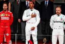 Монако-2019: Хэмильтон выиграл гонку Sebastian Vettel, Lewis Hamilton, Valtteri Bottas