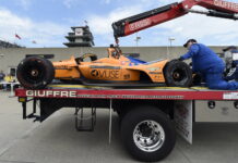 Алонсо разбил машину на тестах Инди-500 Fernando Alonso