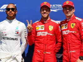 Lewis Hamilton, Sebastian Vettel, Charles Leclerc