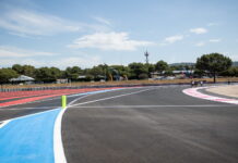 New pit lane entrance, French Grand Prix