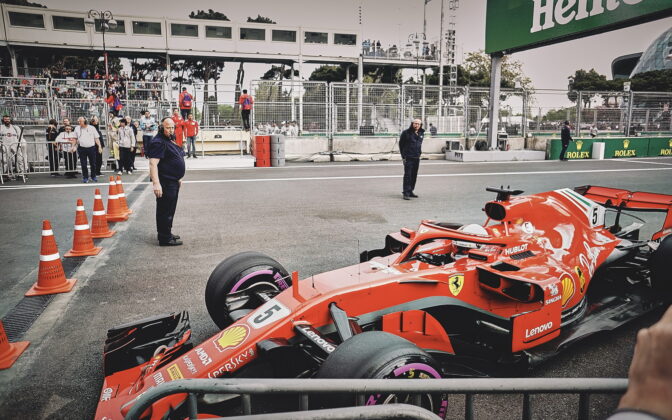 Sebastian Vettel (GER) Scuderia Ferrari. 29.04.2018. Formula 1 World Championship, Rd 4, Azerbaijan Grand Prix, Baku Street Circuit, Azerbaijan, Race Day. - www.automotorsport.az, EMail: info@automotorsport.az - copy of publication required for printed pictures. Every used picture is fee-liable. © Copyright: automotorsport.az