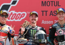 Виньялес выиграл гонку в Ассене, а Росси упал в третий раз подряд Maverick Vinales