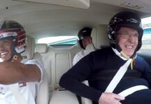 Хэмилтон прокатил сэра Фрэнка по Сильверстоуну