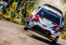 Тянак лидирует, Невилль уступает меньше трех секунд Ott Tanak