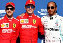 Бельгия-2019: Поул у Леклера, первый ряд у Ferrari Sebastian Vettel, Charles Leclerc, Lewis Hamilton