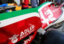 Машины Alfa Romeo в цветах итальянского флага Alfa Romeo Racing C38 with Italian themed livery detail