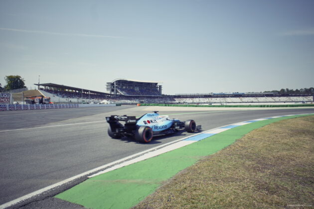 George Russell, Williams - 26.07.2019. Formula 1 World Championship, Rd 11, German Grand Prix, Hockenheim, Germany, Practice Day. - www.automotorsport.az, EMail: info@automotorsport.az - copy of publication required for printed pictures. Every used picture is fee-liable. © Copyright: automotorsport.az