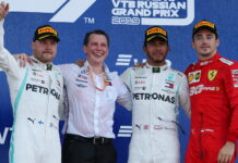 Россия-2019: Дубль «Серебряных» и провал «Красных» Valtteri Bottas, Lewis Hamilton, Charles Leclerc