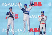 Вторую гонку уик-энда выиграл Алекс Симс Maximilian Gunther, Alexander Sims, Lucas di Grassi
