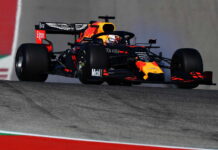 США-2019: Первые свободные заезды Max Verstappen