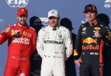 США-2019: Валттери Боттас прервал серию поулов Ferrari Sebastian Vettel, Valtteri Bottas, Max Verstappen