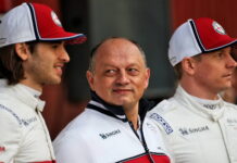 Вассёр: «Кими будет выступать столько, сколько захочет» Antonio Giovinazzi, Frederic Vasseur, Kimi Raikkonen
