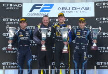 Лука Гиотто завершил выступления в Формуле 2 победой Nicholas Latifi, Luca Ghiotto, Sergio Sette Camara